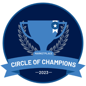 Marketplace Circle of Champions 2023 Award Badge